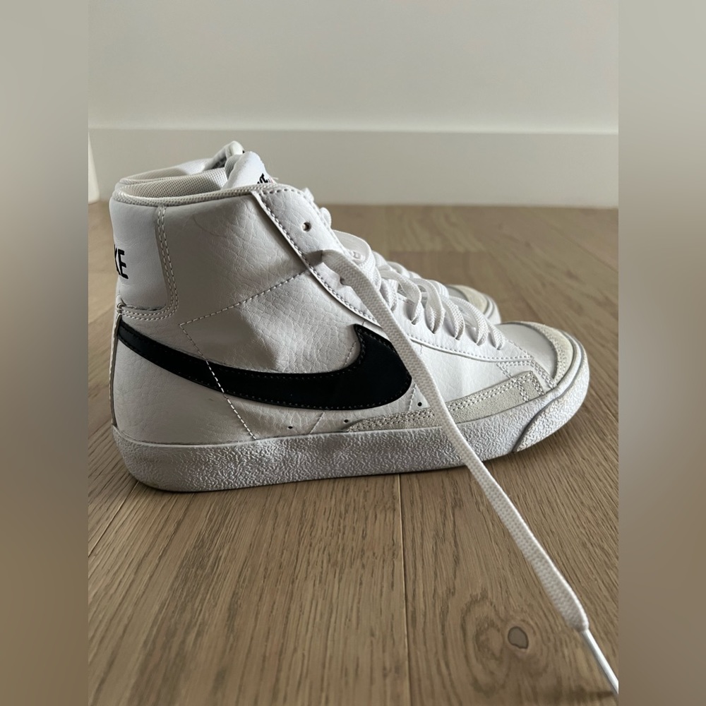 Black and white Nike Trailblazers